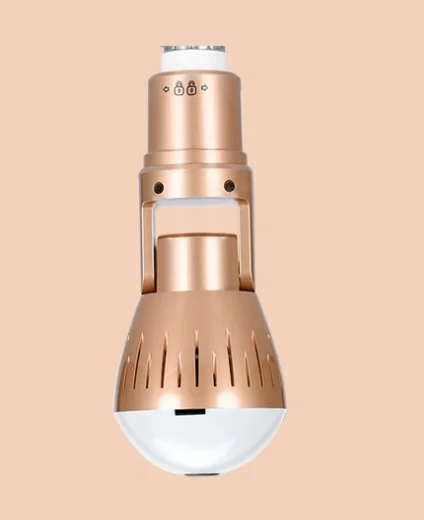 All-in-One Security: 360° Bulb Camera (1080p, Wi-Fi, Smart Home)