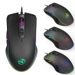 Glowing Wired Gaming Mouse with Ergonomic Grip (6400 DPI)