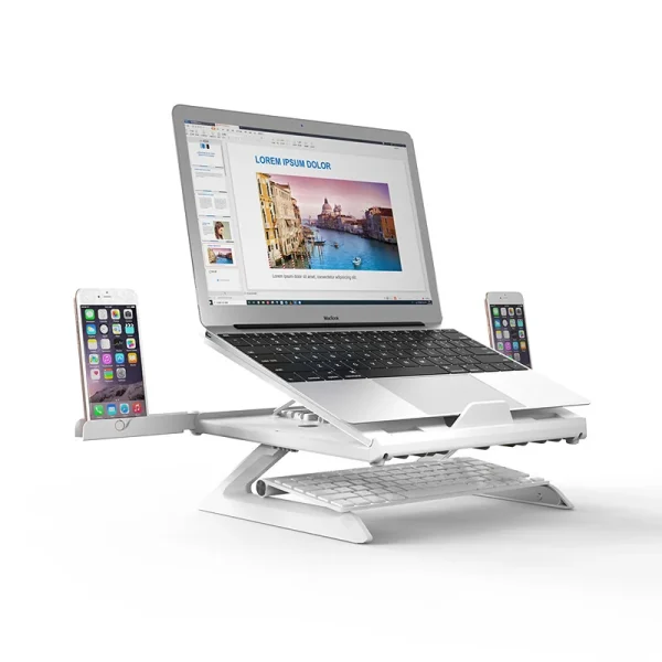 Universal Laptop Stand: Fits All 10-15.6″ Macs, PCs, & Chromebooks (Ergonomic Comfort!)