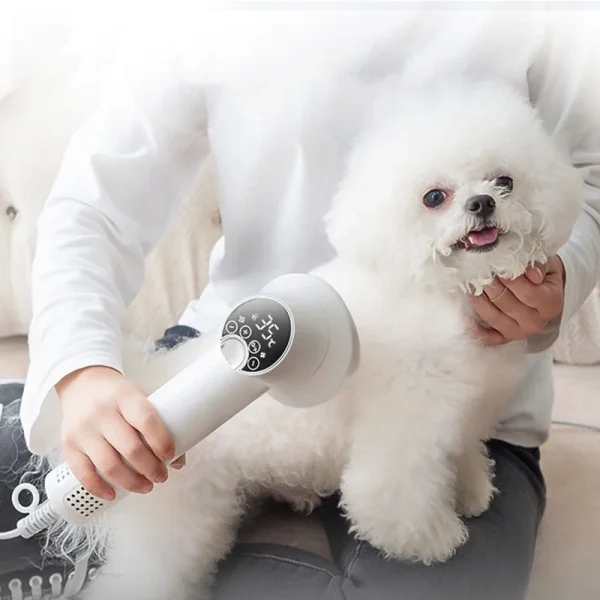 Smart Pet Hair Dryer: Gentle Grooming for Dogs, Cats & Golden Retrievers